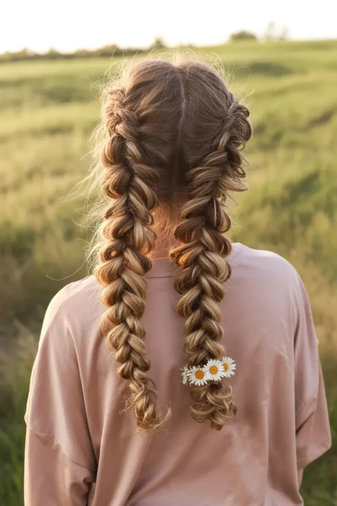 30 Easy & Stylish Hairstyles for Frizzy Hair That Actually Work 25 13. Dutch Braids