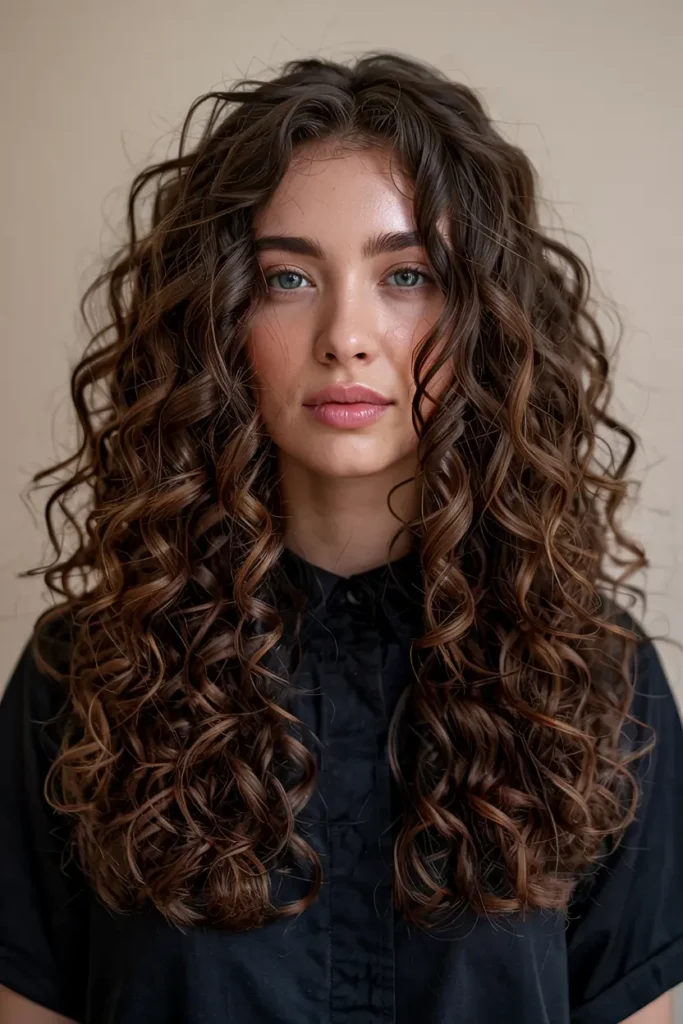 14. Long Curly Layers
