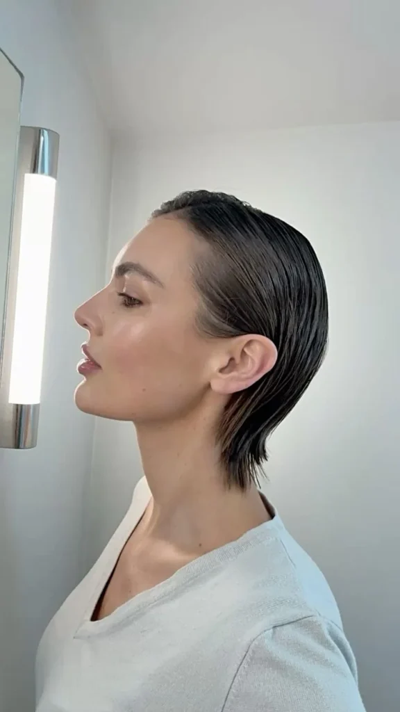 Polished Slicked-Back Pixie