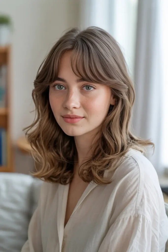 15. Soft Curtain Bangs Style