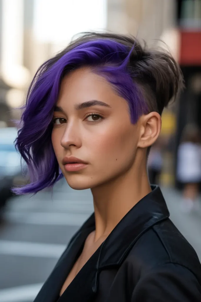 16. Purple Peekaboo Short Cut 1