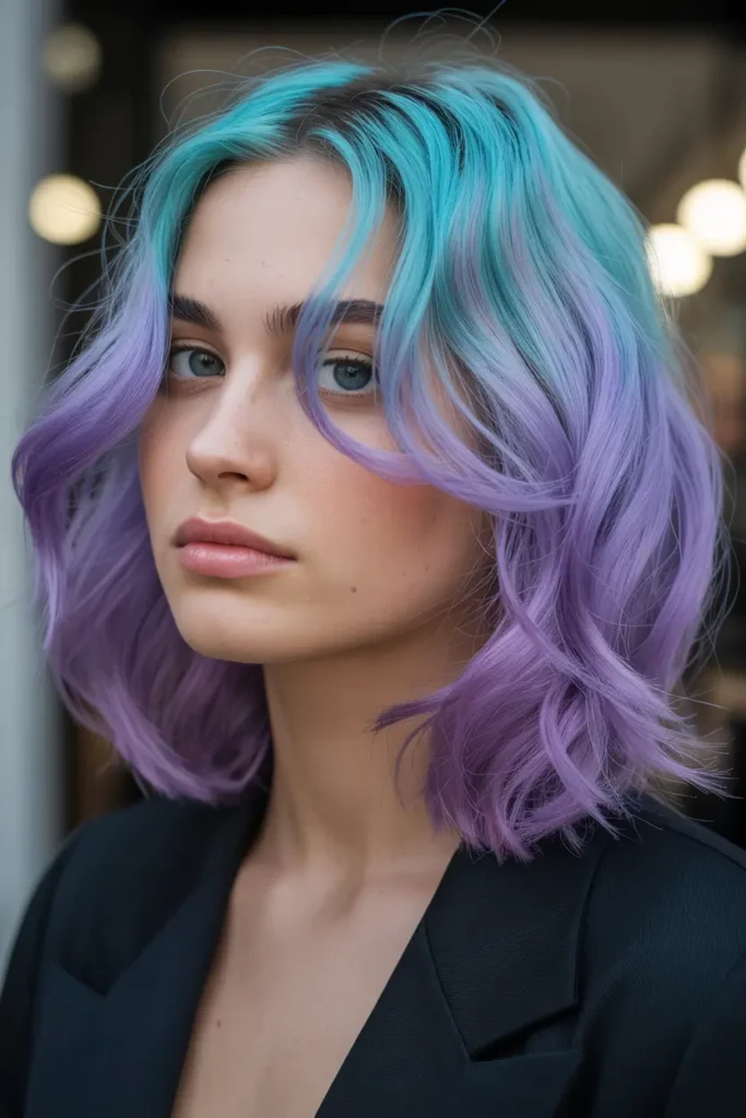 16. Turquoise and Lilac Blend