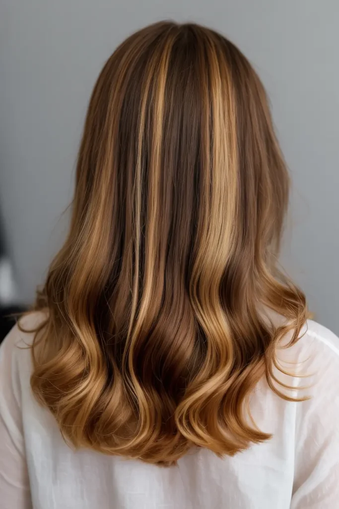 17. Dark Ginger with Gold Streaks