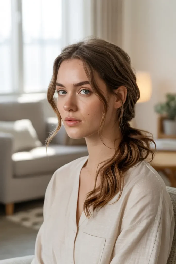 17. Low Side Ponytail