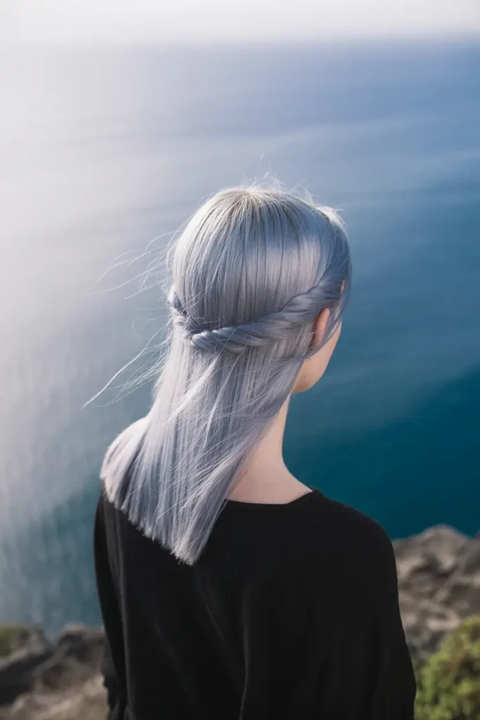 Silver Hair Color Inspiration – Bold, Bright & Beautiful Shades 37 19. Bright Silver Unicorn Hair