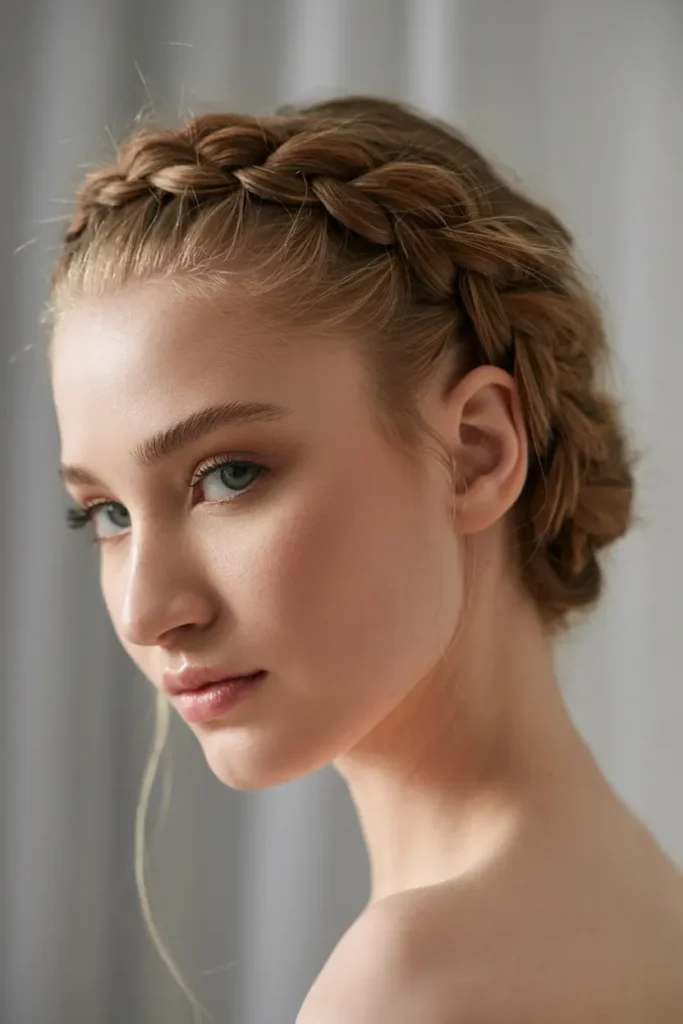 19. Messy Braided Crown