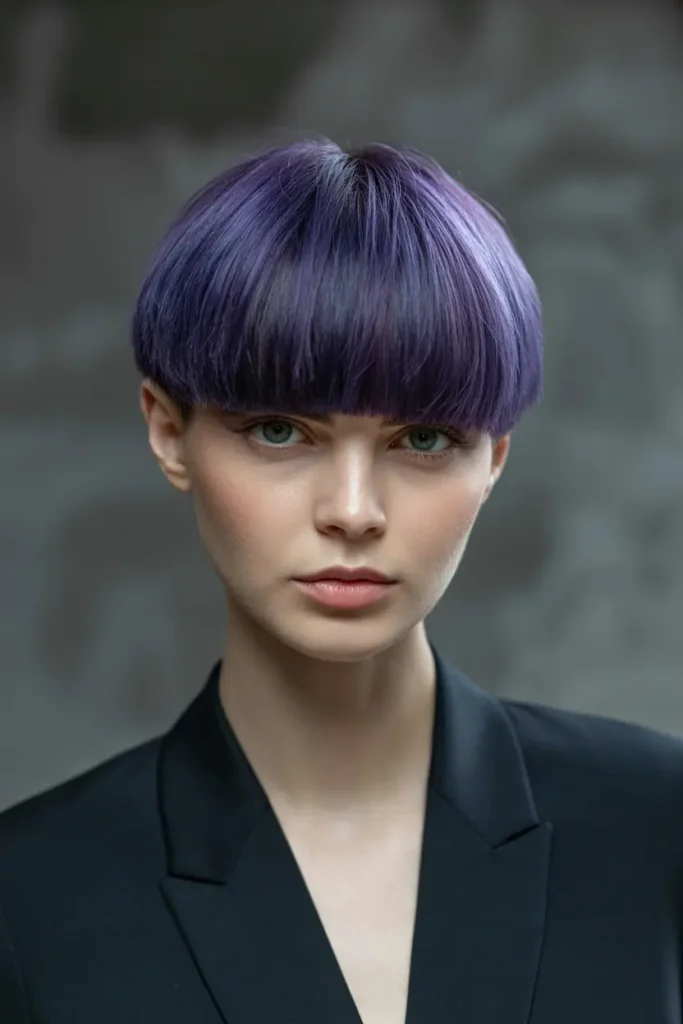 19. Purple Tinted Bowl Cut 1