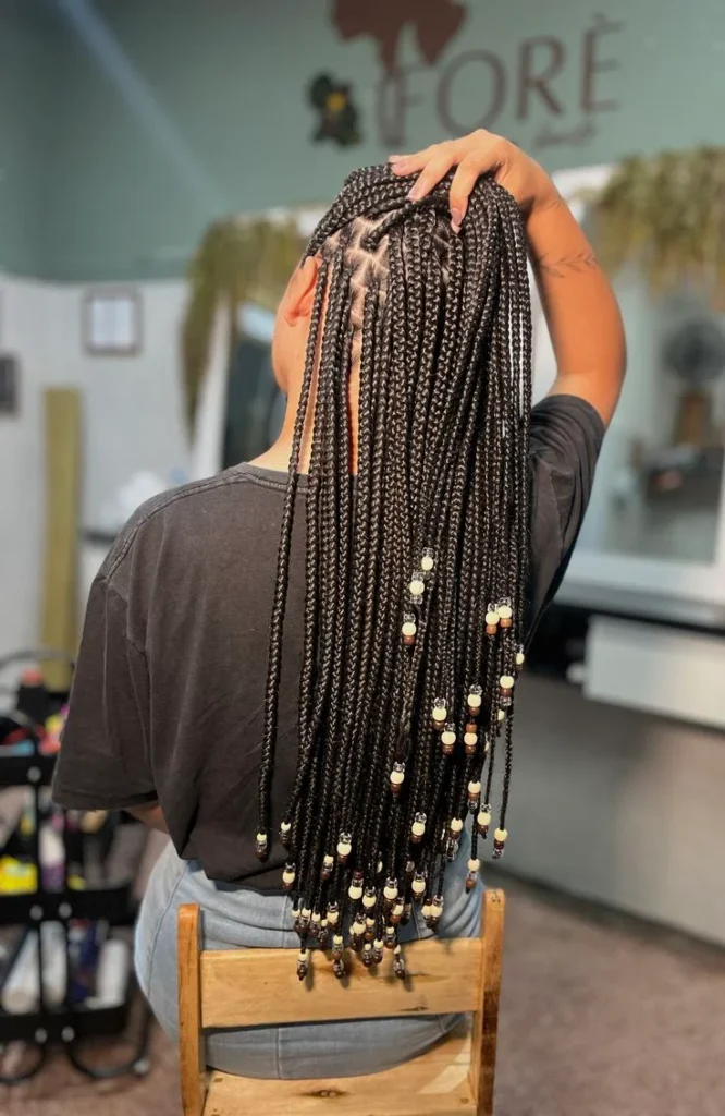 Knotless Braids with Beads