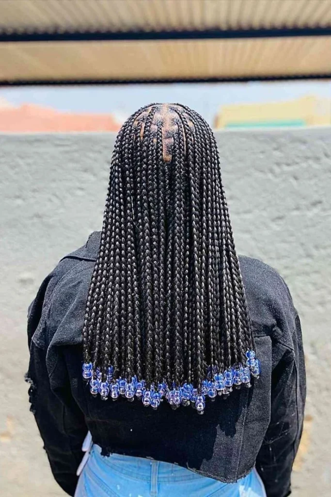Knotless Braids with Beads