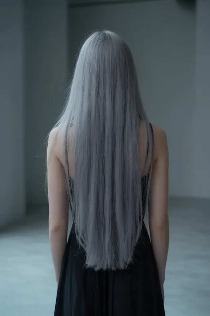 Silver Hair Color Inspiration – Bold, Bright & Beautiful Shades 39 20. Matte Silver Finish