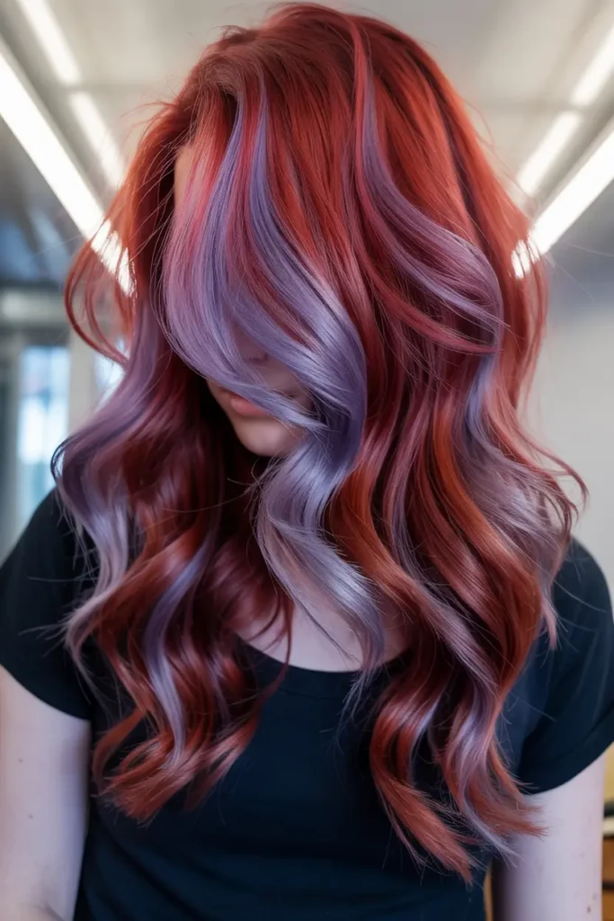 20. Warm Red and Cool Purple Glow