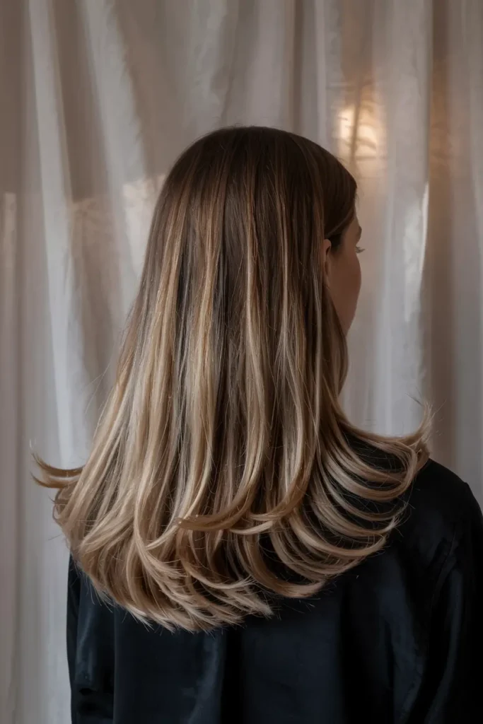 3. Smoky Ash Blonde Balayage