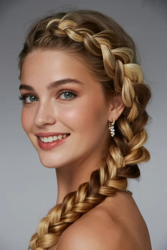 4. Textured Side Braid