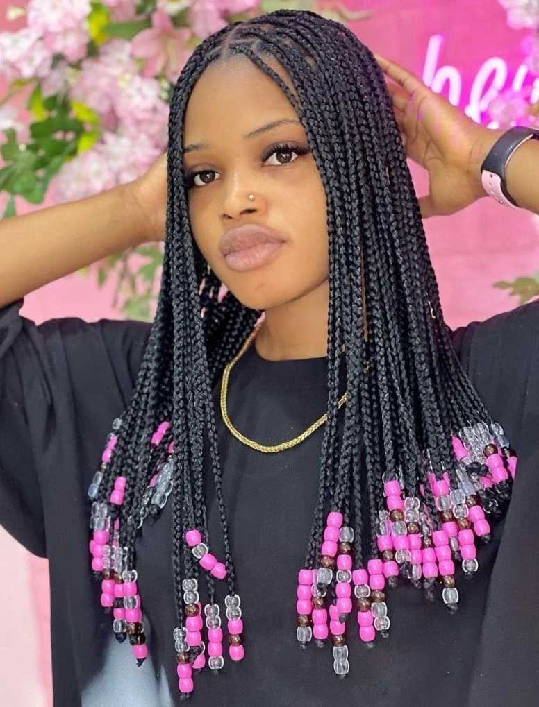 Knotless Braids with Beads