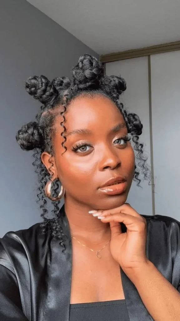 Bantu Knots Updo