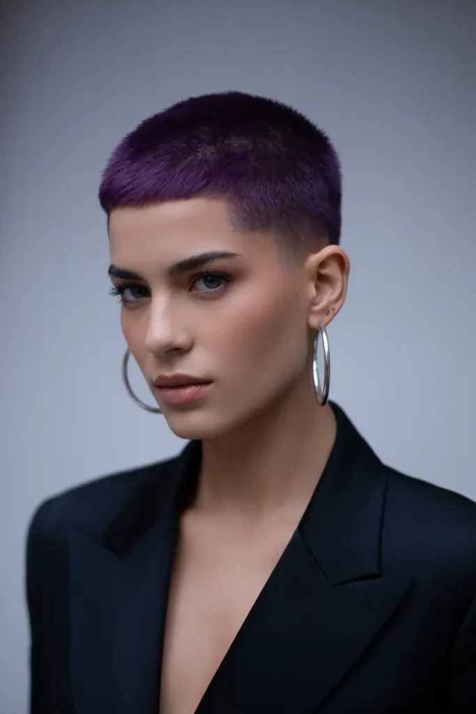 5. Deep Purple Buzz Cut 1