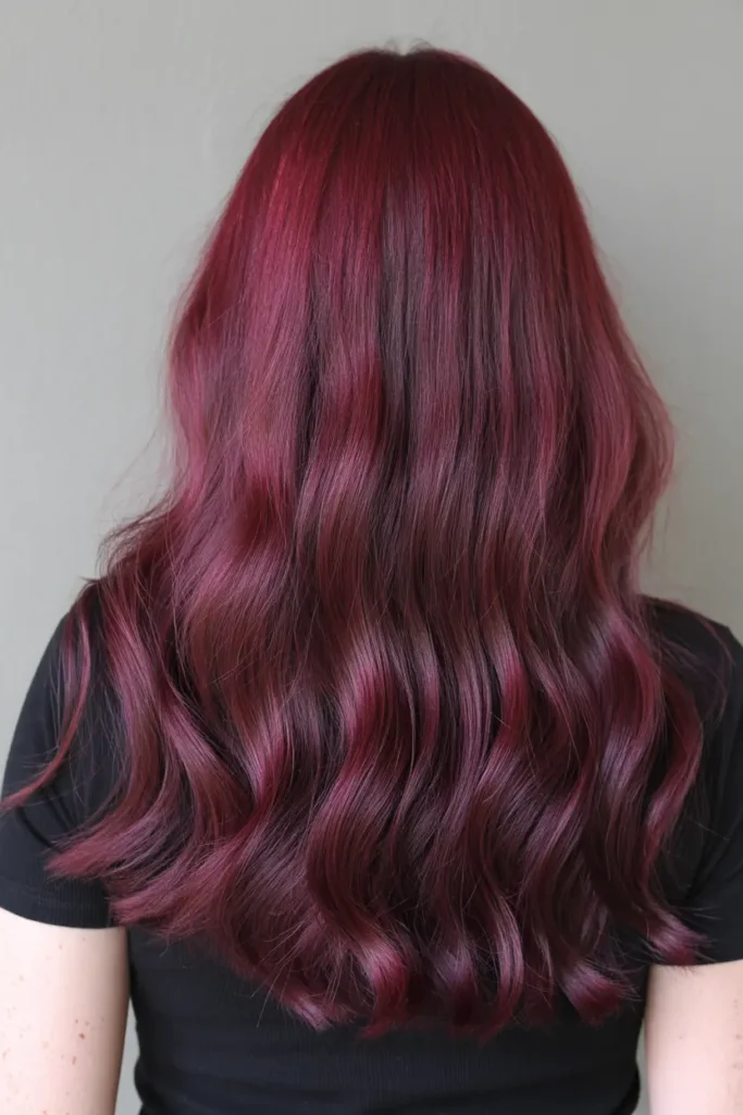 5. Deep Red and Plum Mix