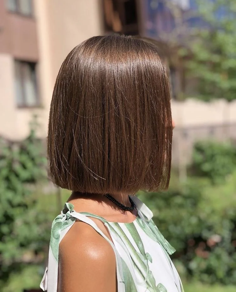 Glossy Blunt Bob