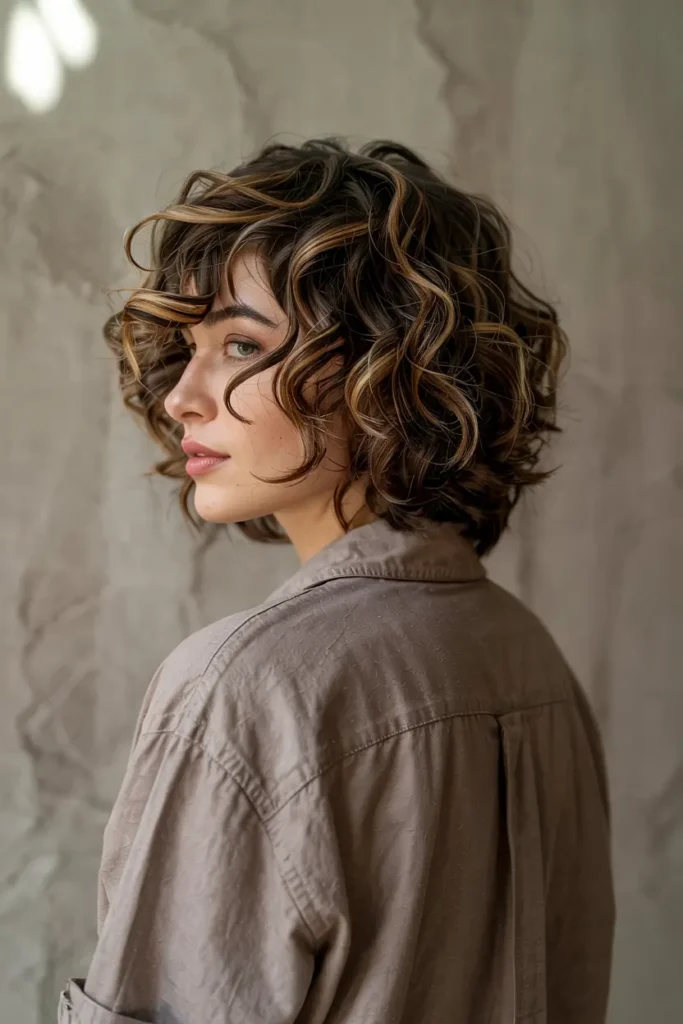 6. Curly Shag Cut