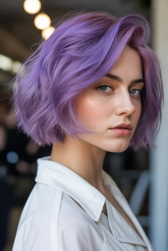 6. Lilac Textured Bob 1