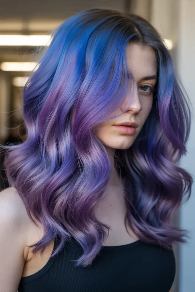 7. Blue and Purple Gradient Fade