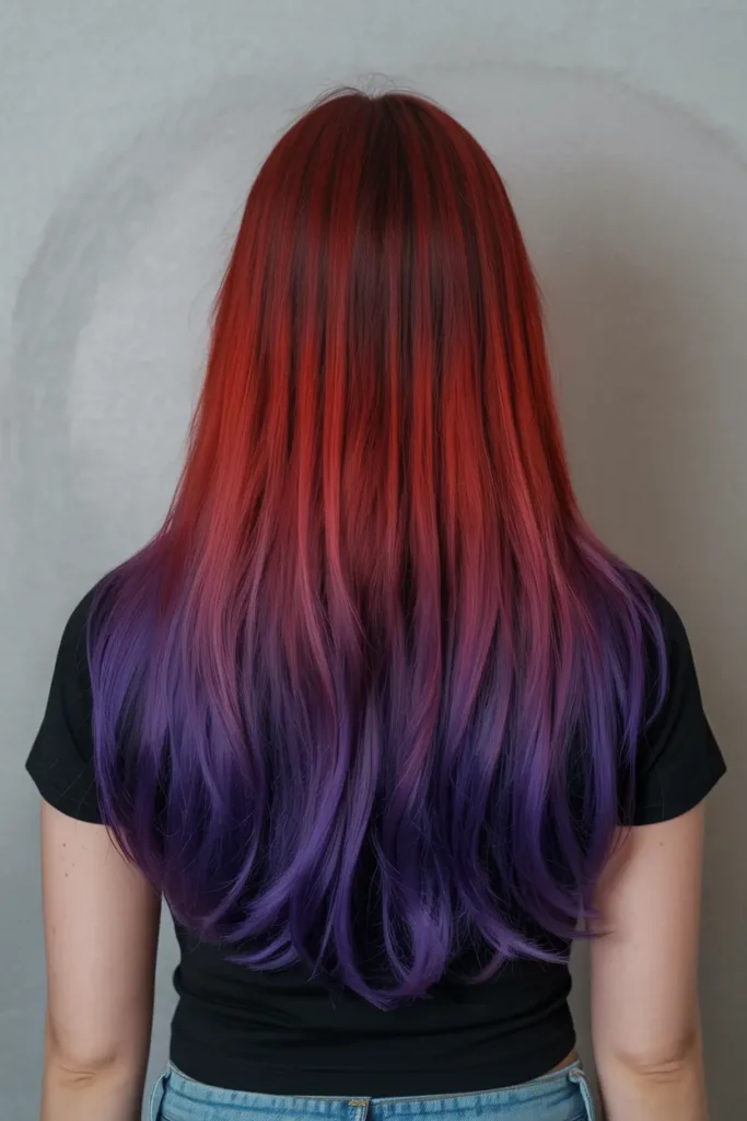 7. Red Purple Gradient Fade