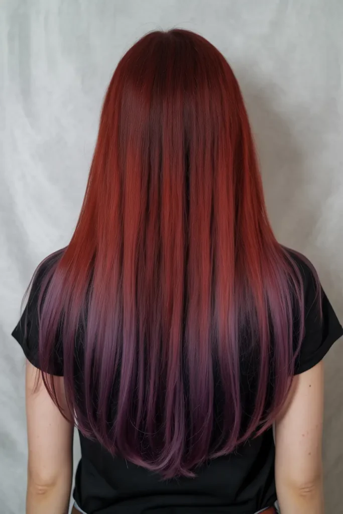 8. Cherry Red and Amethyst Hue