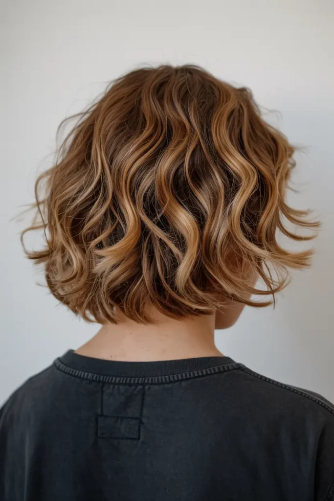 8. Wavy Messy Lob