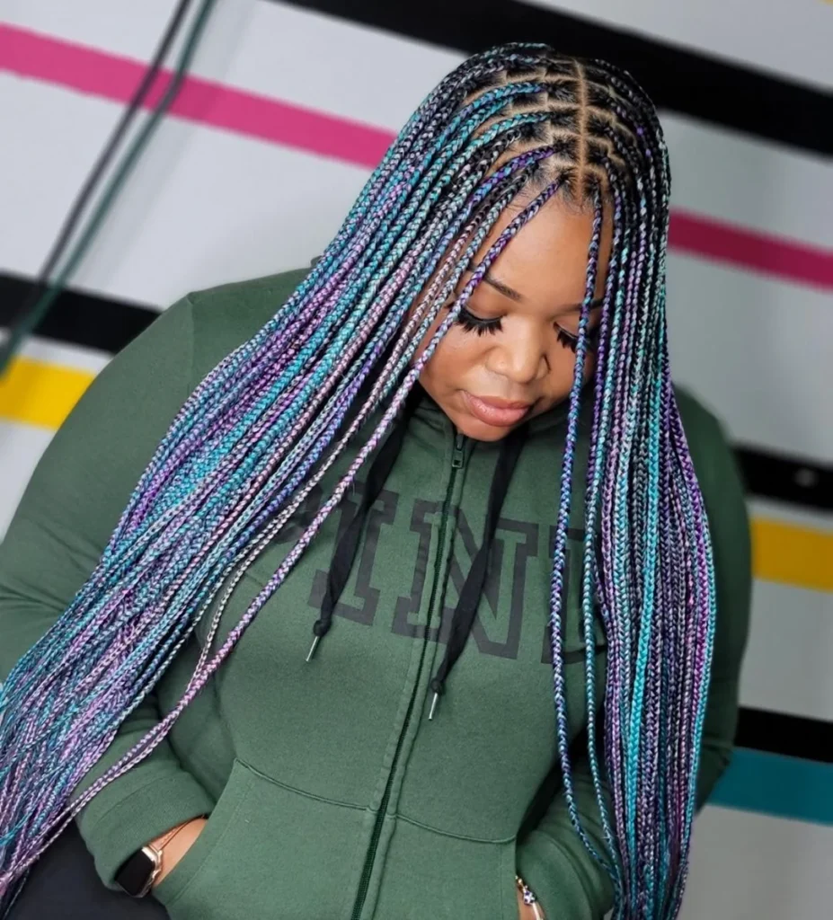 Vibrant Colored Braids