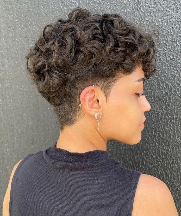 Short Curly Pixie