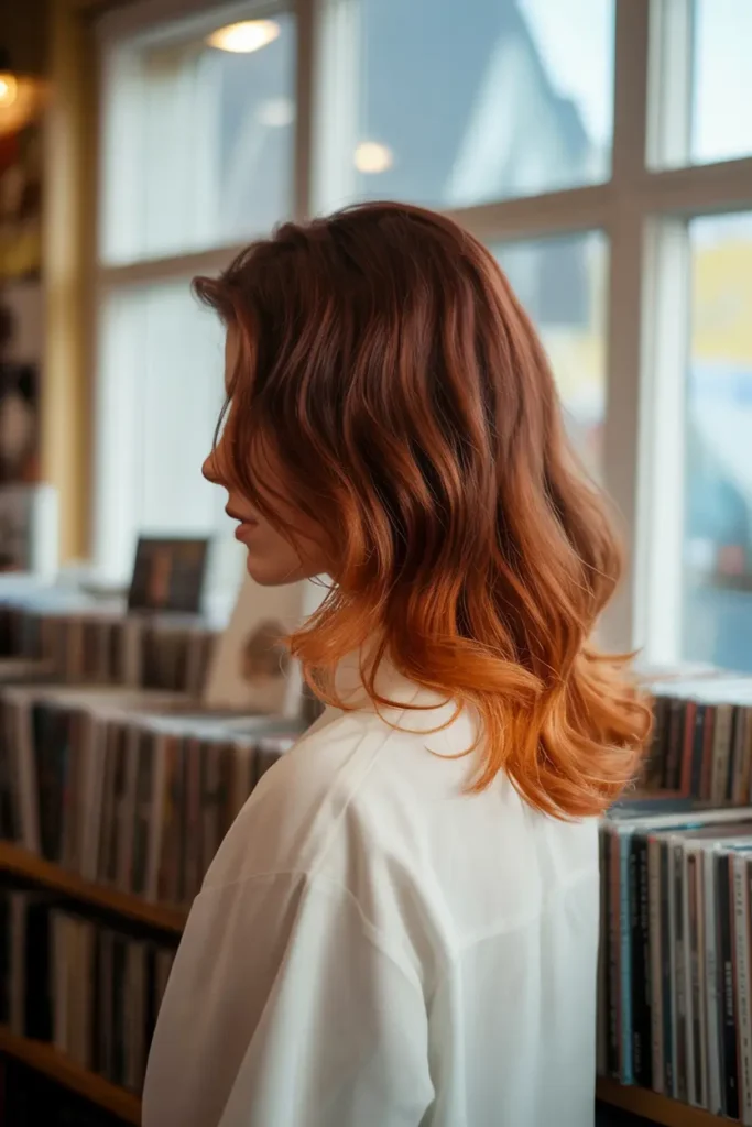 9. Dark Ginger with Copper Accents