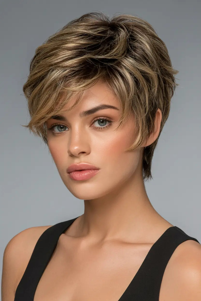 1. Choppy Pixie Cut