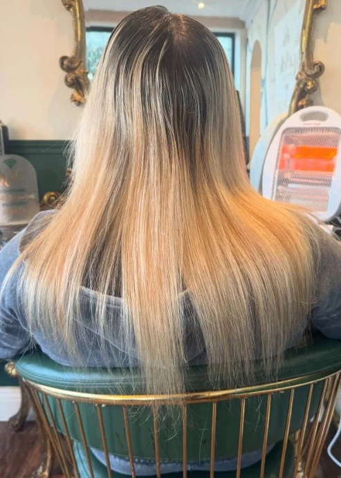 Dark Roots Buttery Blonde