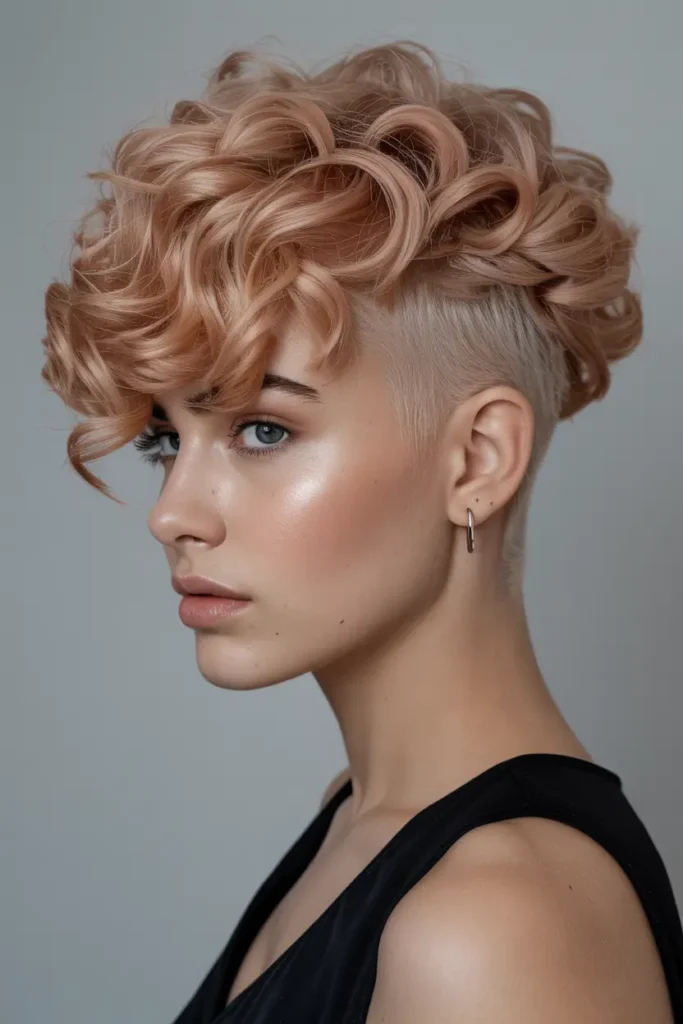 13. Curly Undercut Crop