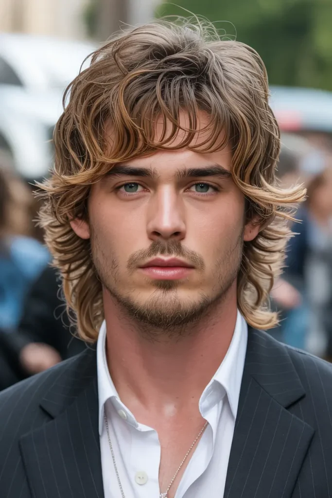 18. Feathered Shag Mullet