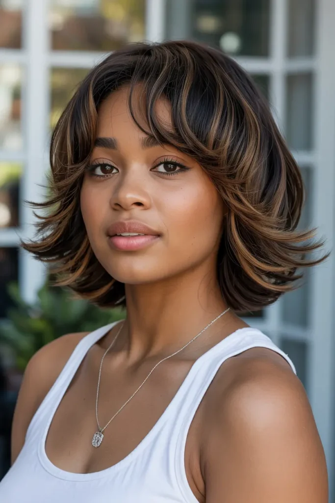 18. Layered Bob with Volume