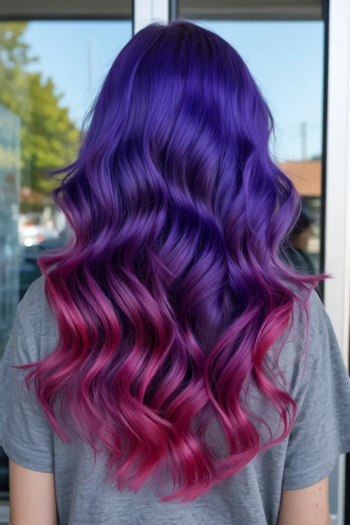 18. Vibrant Violet Unicorn Hair
