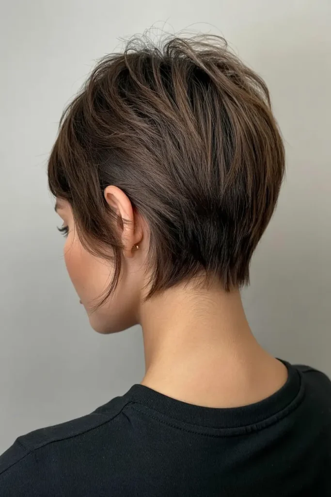 2. Choppy Pixie Mullet