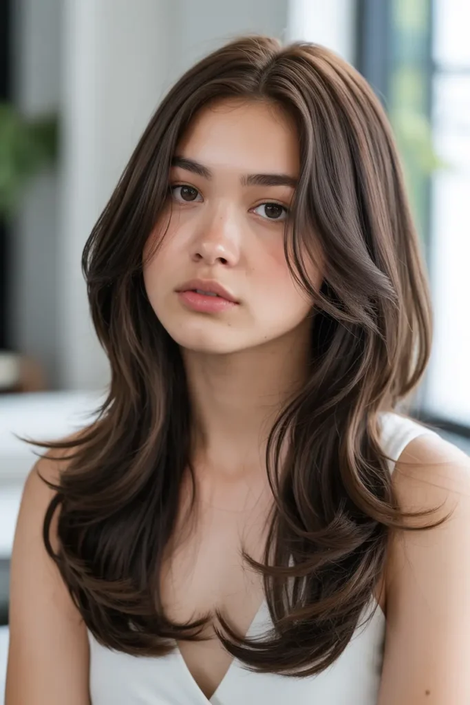 2. Korean Long Layered Haircut