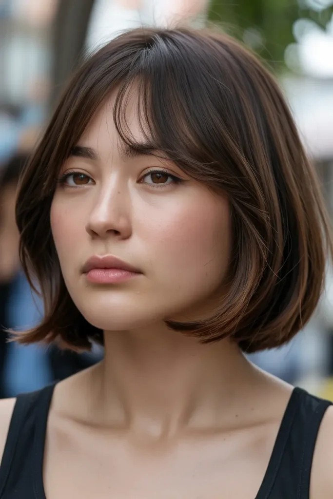 21. Korean Side Bangs Cut