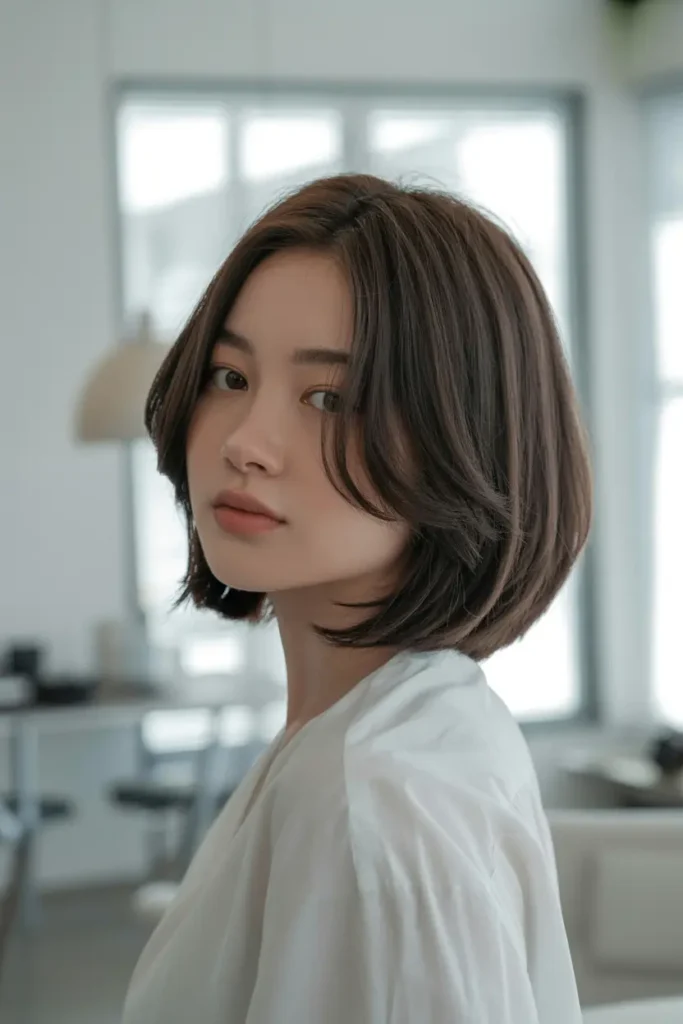 22. Korean Tapered Long Bob