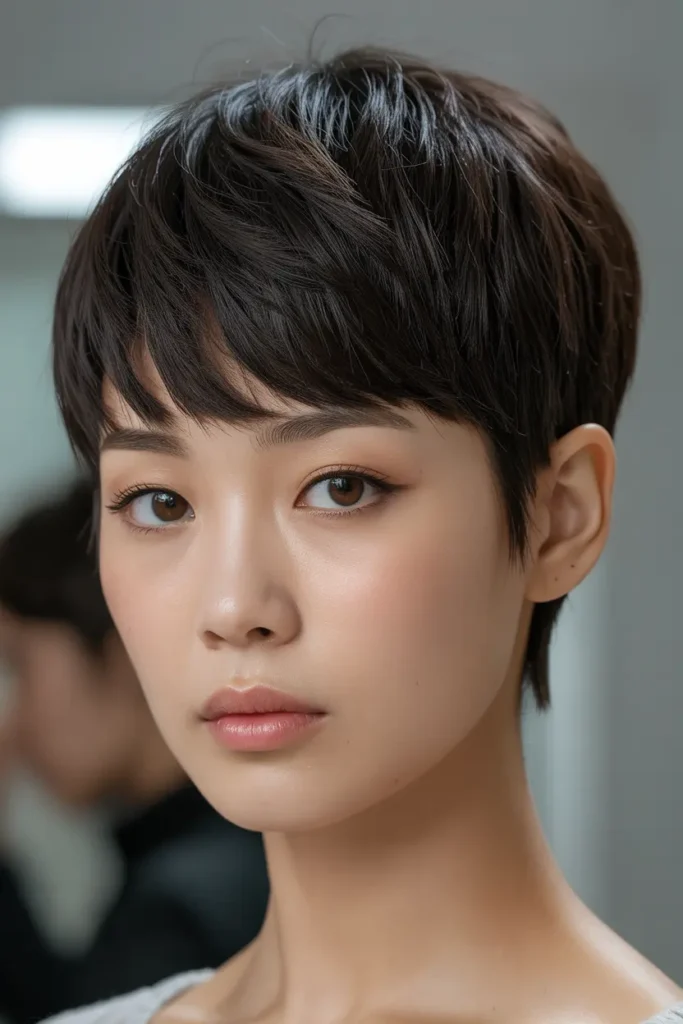 26. Korean Compact Pixie Cut