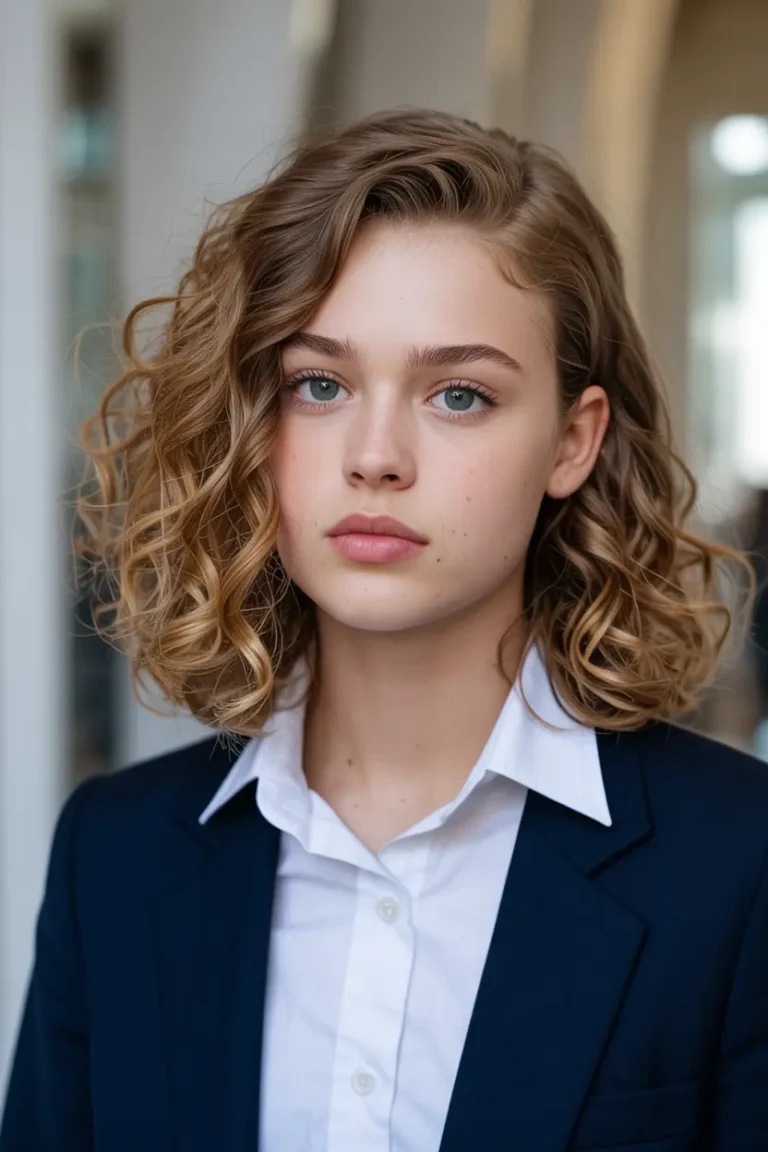 20 Quick & Stylish Curly Hairstyles for School