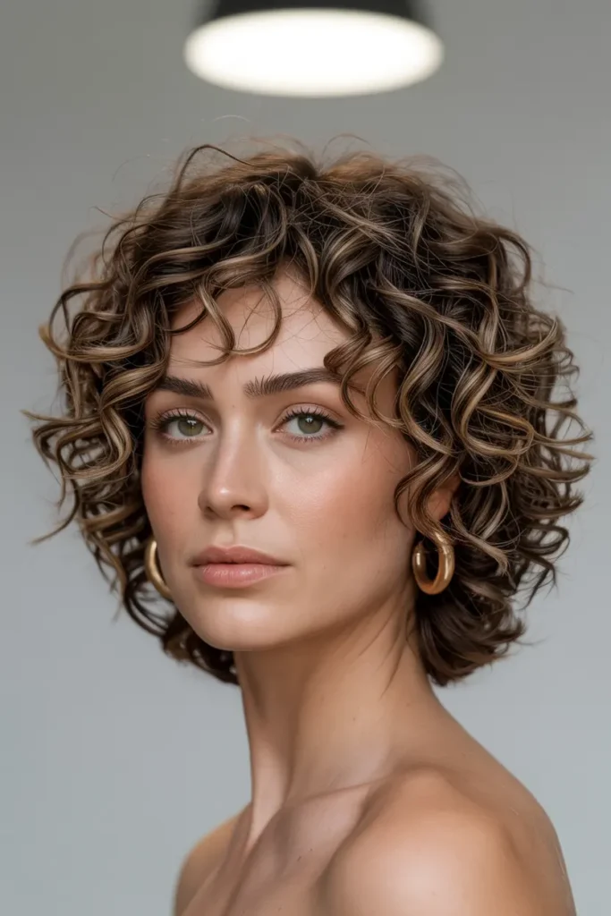 4. Textured Curly Bob