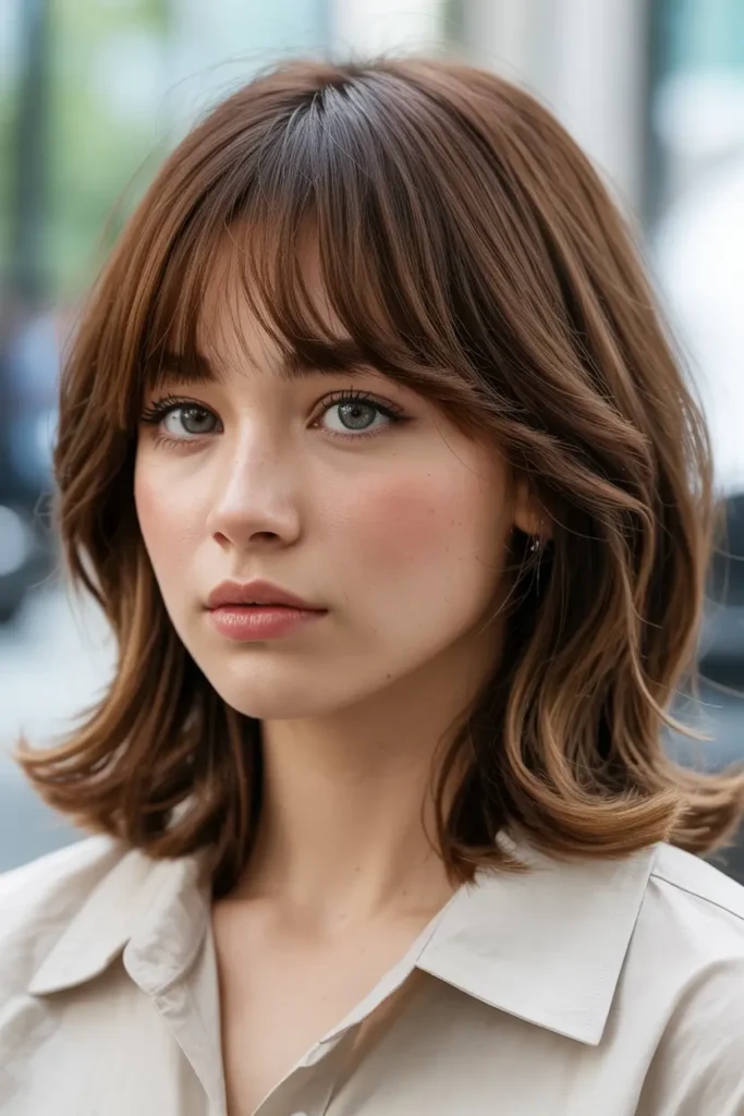 5. Korean Air Bangs Haircut