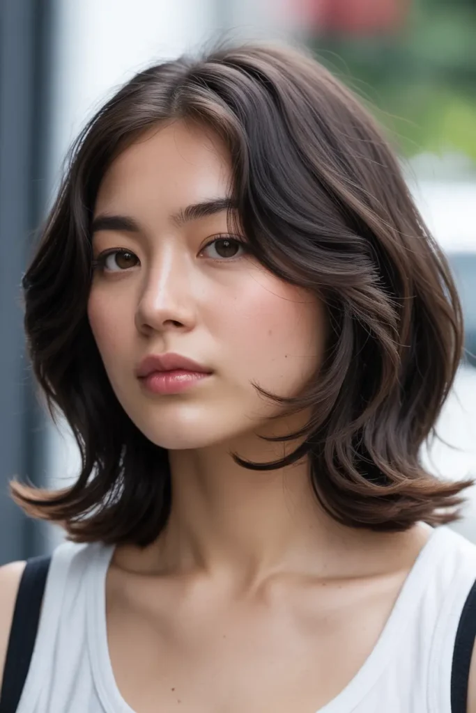 6. Korean Slim Face Cut