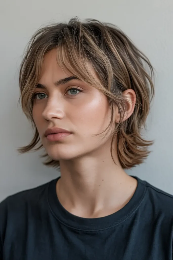 6. Shaggy Mini Mullet