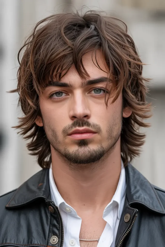 7. Layered Shag Mullet