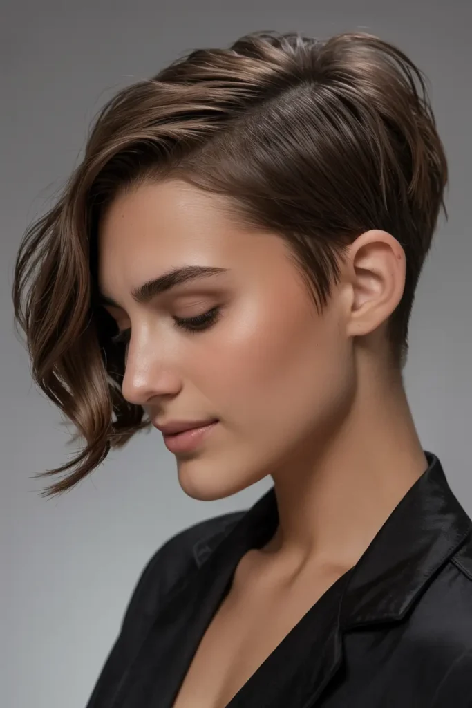 7. Side Shaved Pixie