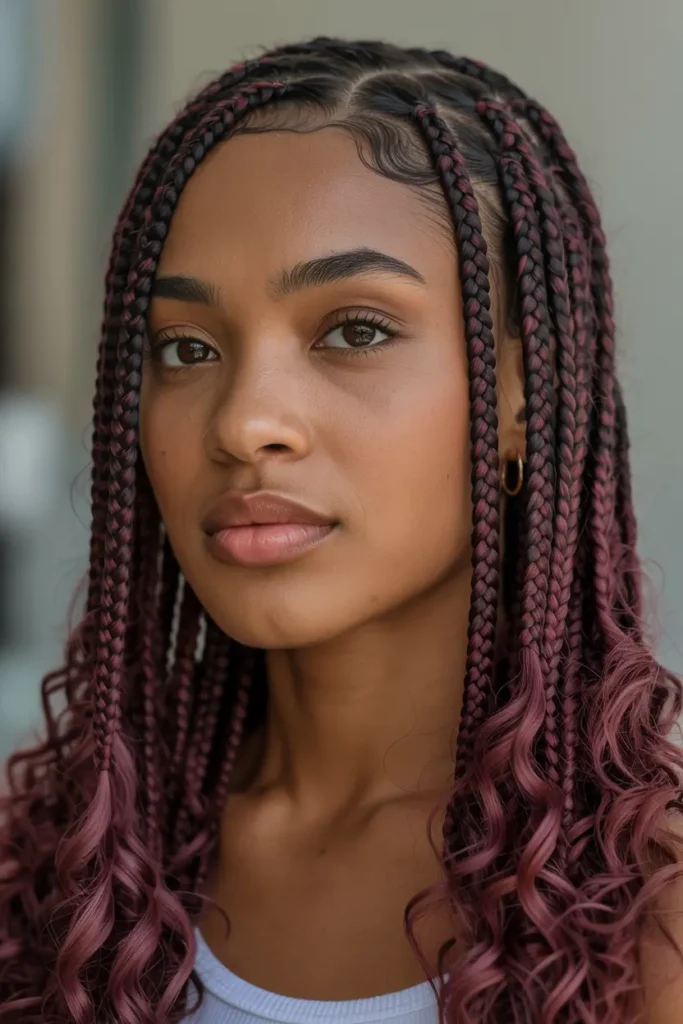 11. Fulani Braids with Color